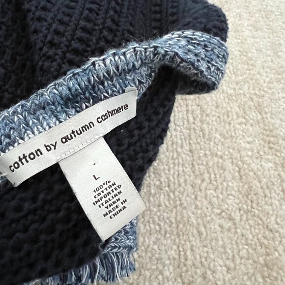 Autumn Cashmere Fringe Trimmed Cardigan Jacket size large - Picture 2 of 9